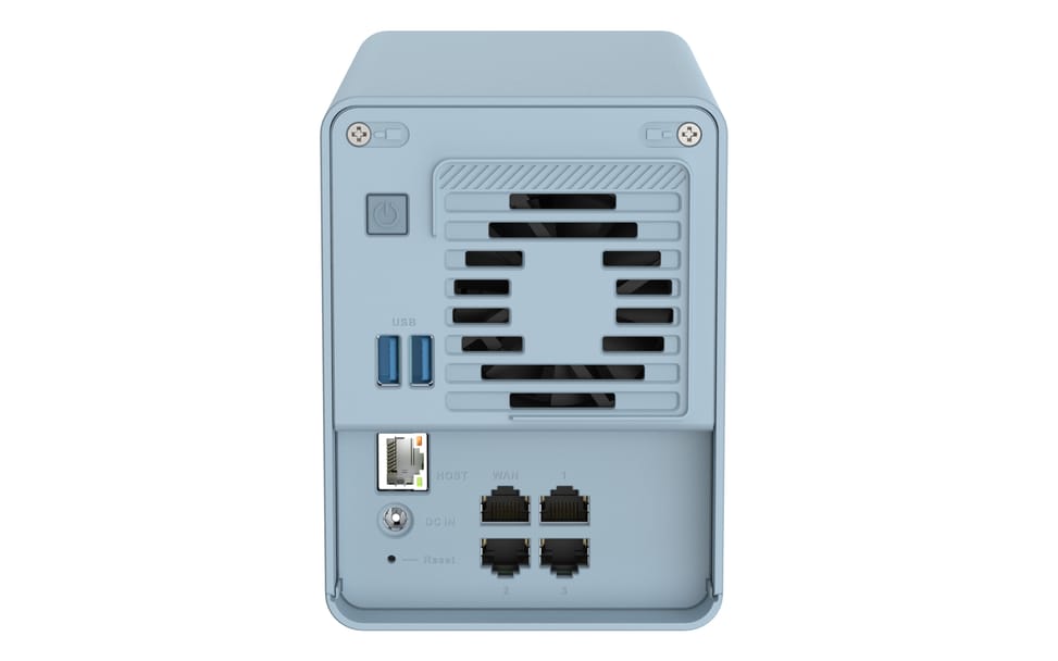 QNAP QMiroPlus-201W NAS Bureau Ethernet/LAN Bleu J4125 (QMIROPLUS-201W) — image 5