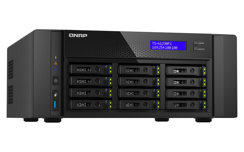 QNAP TS-h1290FX NAS Tower Ethernet/LAN Noir 7232P (TS-H1290FX-7232P-64G) — image 2