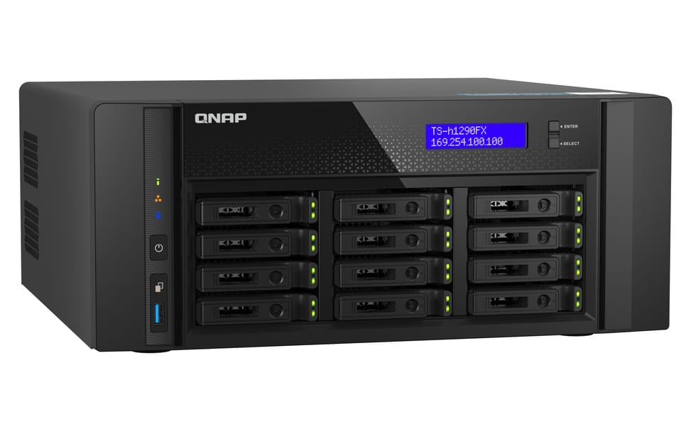 QNAP TS-h1290FX NAS Tower Ethernet/LAN Noir 7232P (TS-H1290FX-7232P-64G) — image 3