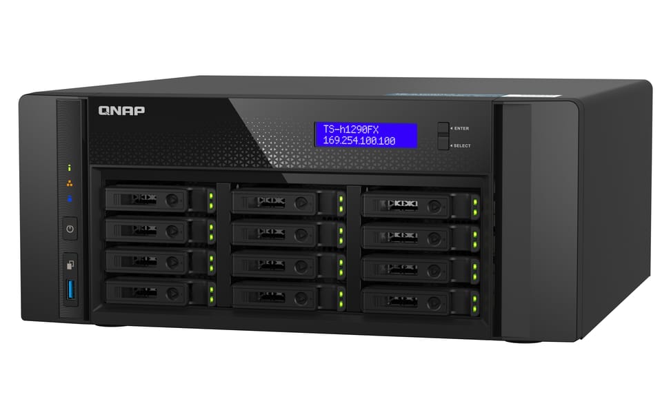QNAP TS-h1290FX NAS Tower Ethernet/LAN Noir 7232P (TS-H1290FX-7232P-64G) — image 5