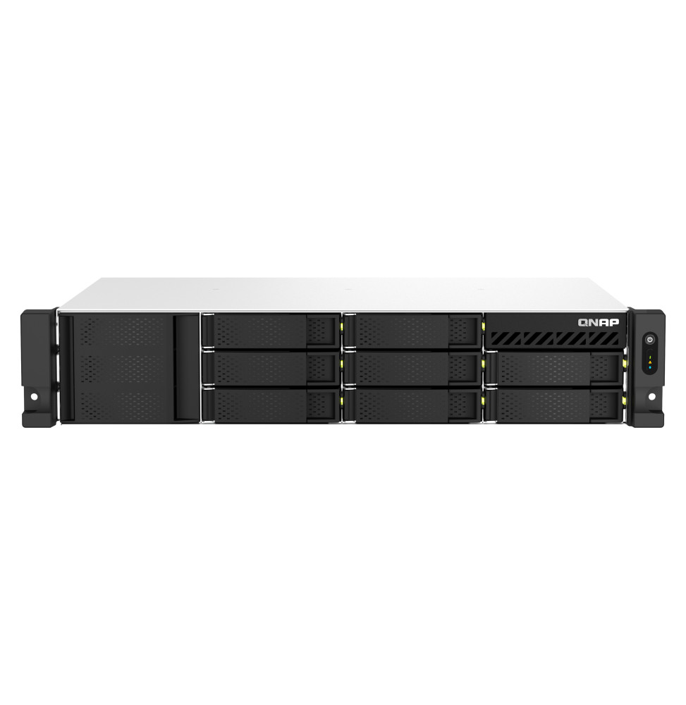 QNAP TS-873AEU-4G serveur de stockage NAS Rack (2 U) Ethernet/LAN Noir V1500B (TS-873AEU-4G)