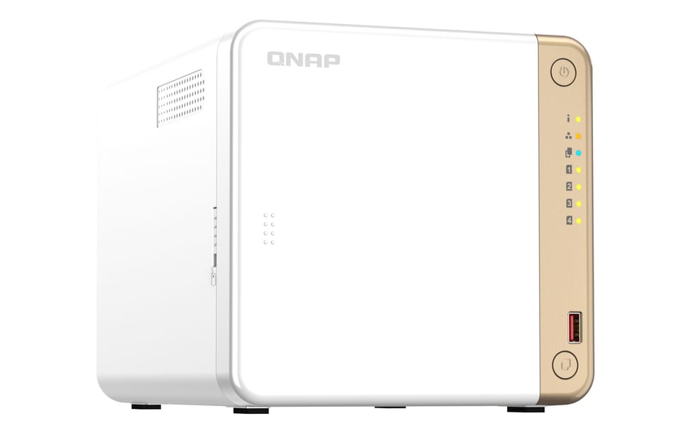 QNAP TS-462-4G serveur de stockage NAS Tower Ethernet/LAN Blanc N4505 (TS-462-4G) — image 2