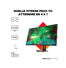 HP OMEN Écran gamer 4K 27u Écran gamer 4K OMEN 27u  (3G6W0AA)