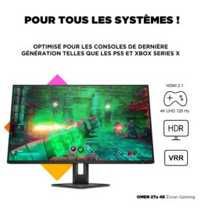 HP OMEN Écran gamer 4K 27u Écran gamer 4K OMEN 27u  (3G6W0AA)