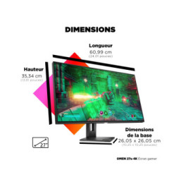 HP OMEN Écran gamer 4K 27u Écran gamer 4K OMEN 27u  (3G6W0AA)