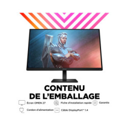 HP OMEN by HP Écran gamer FHD 165 Hz OMEN 27 pouces - OMEN 27 Écran gamer FHD 165 Hz OMEN 27 pouces - OMEN 27  (780F9AA)