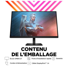 HP OMEN by HP Écran gamer FHD 165 Hz OMEN 27 pouces - OMEN 27 Écran gamer FHD 165 Hz OMEN 27 pouces - OMEN 27  (780F9AA)