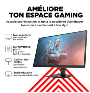 HP OMEN by HP Écran gamer FHD 165 Hz OMEN 27 pouces - OMEN 27 Écran gamer FHD 165 Hz OMEN 27 pouces - OMEN 27  (780F9AA)