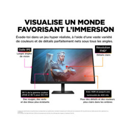 HP OMEN by HP Écran gamer FHD 165 Hz OMEN 27 pouces - OMEN 27 Écran gamer FHD 165 Hz OMEN 27 pouces - OMEN 27  (780F9AA)