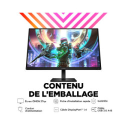 HP OMEN by HP Écran gamer QHD 240 Hz OMEN 27 pouces - OMEN 27qs Écran gamer QHD 240 Hz OMEN 27 pouces - OMEN 27qs  (780J4AA)