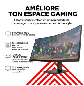 HP OMEN by HP Écran gamer incurvé WQHD 165 Hz OMEN 34 pouces - OMEN 34c (780K8AA)
