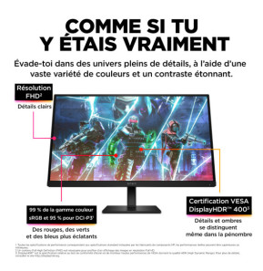 HP OMEN by HP Écran gamer FHD 240 Hz OMEN 27 pouces - OMEN 27s Écran gamer FHD 240 Hz OMEN 27 pouces - OMEN 27s  (780G5AA)