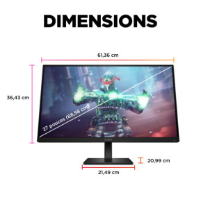 HP OMEN by HP Écran gamer UHD 144 Hz OMEN 27 pouces - OMEN 27k Écran gamer UHD 144 Hz OMEN 27 pouces - OMEN 27k  (780G8AA)