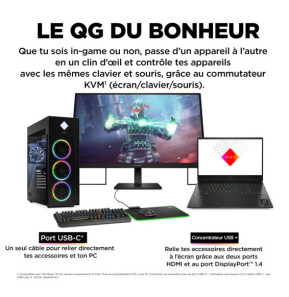 HP OMEN by HP Écran gamer UHD 144 Hz OMEN 27 pouces - OMEN 27k Écran gamer UHD 144 Hz OMEN 27 pouces - OMEN 27k  (780G8AA)