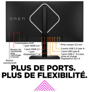 HP OMEN by HP Écran gamer UHD 144 Hz OMEN 27 pouces - OMEN 27k Écran gamer UHD 144 Hz OMEN 27 pouces - OMEN 27k  (780G8AA)
