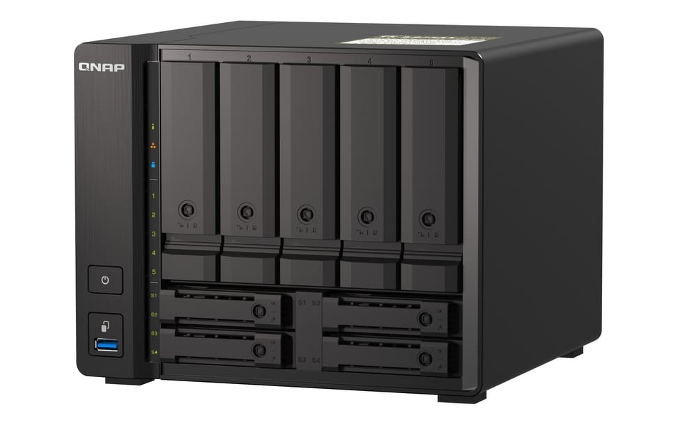 QNAP TS-H973AX NAS Tower Ethernet/LAN Noir V1500B (TS-H973AX-8G) — image 3