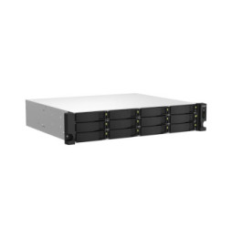 QNAP TS-1264U-RP NAS Rack (2 U) Ethernet/LAN Aluminium, Noir (TS-1264U-RP-4G)