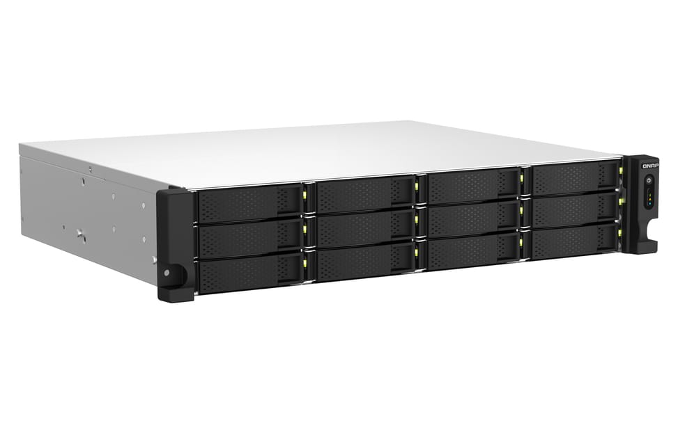 QNAP TS-1264U-RP NAS Rack (2 U) Ethernet/LAN Aluminium, Noir (TS-1264U-RP-4G) — image 2