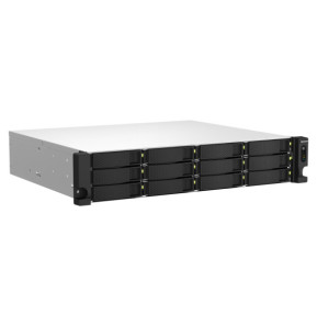 QNAP TS-1264U-RP NAS Rack (2 U) Ethernet/LAN Aluminium, Noir (TS-1264U-RP-4G)