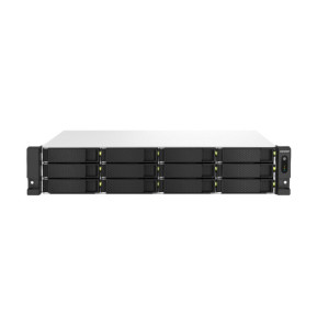 QNAP TS-1264U-RP NAS Rack (2 U) Ethernet/LAN Aluminium, Noir (TS-1264U-RP-4G)