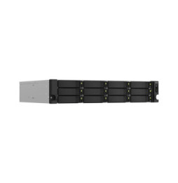 QNAP TS-1264U-RP NAS Rack (2 U) Ethernet/LAN Aluminium, Noir (TS-1264U-RP-4G)