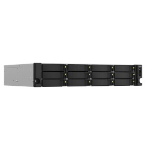 QNAP TS-1264U-RP NAS Rack (2 U) Ethernet/LAN Aluminium, Noir (TS-1264U-RP-4G)