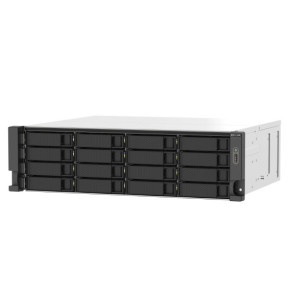 QNAP TS-1673AU-RP-16G serveur de stockage NAS Rack (3 U) Ethernet/LAN Noir, Gris V1500B (TS-1673AU-RP-16G)