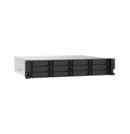 QNAP TS-1273AU-RP-8G serveur de stockage NAS Rack (2 U) Ethernet/LAN Aluminium, Noir V1500B (TS-1273AU-RP-8G)