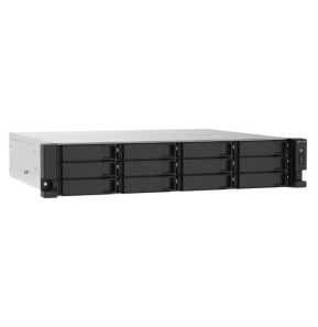 QNAP TS-1273AU-RP-8G serveur de stockage NAS Rack (2 U) Ethernet/LAN Aluminium, Noir V1500B (TS-1273AU-RP-8G)