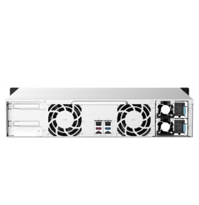 QNAP TS-1273AU-RP-8G serveur de stockage NAS Rack (2 U) Ethernet/LAN Aluminium, Noir V1500B (TS-1273AU-RP-8G)