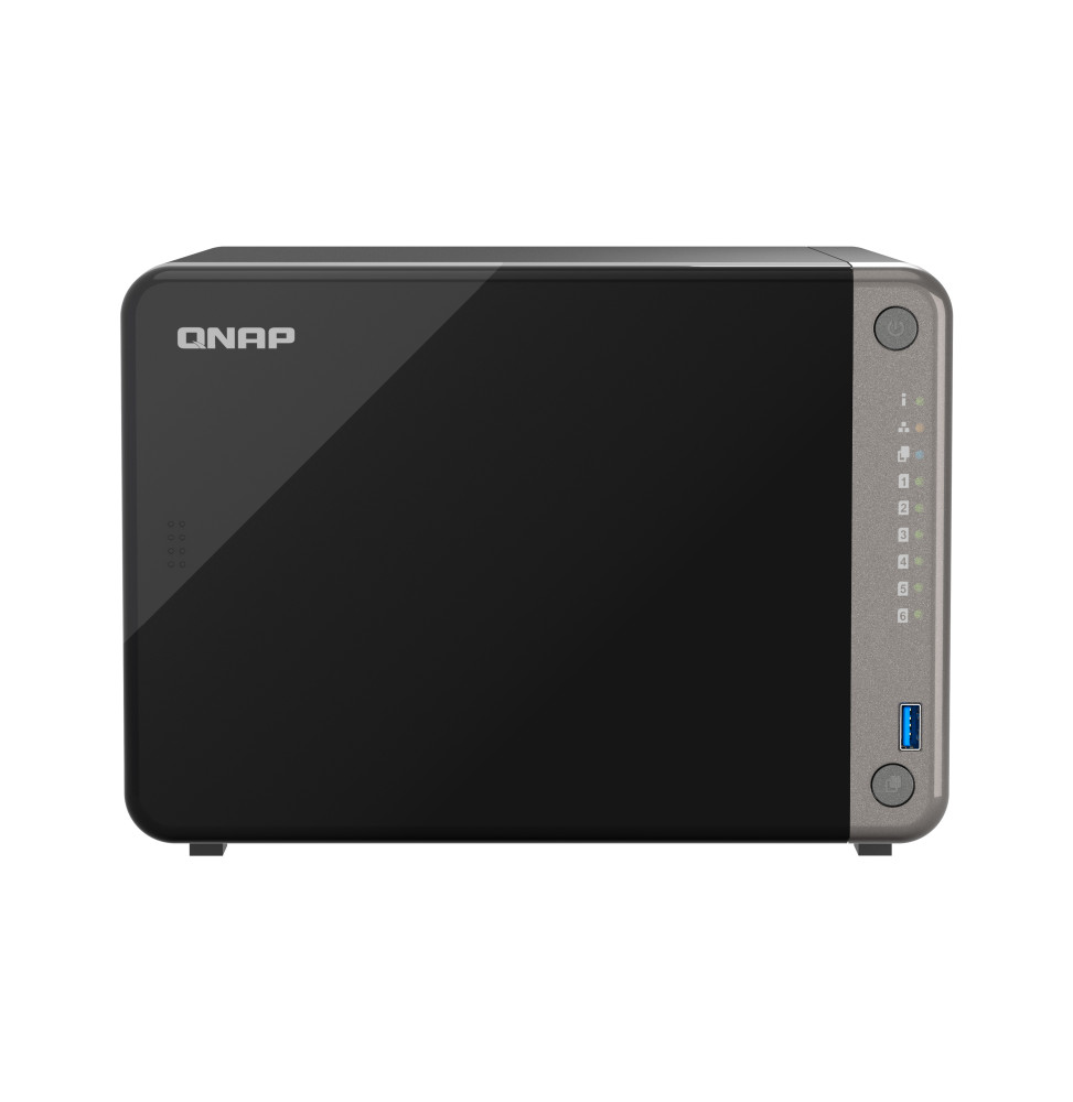 QNAP TS-AI642-8G serveur de stockage NAS Tower Ethernet/LAN Noir Cortex-A76 (TS-AI642-8G)