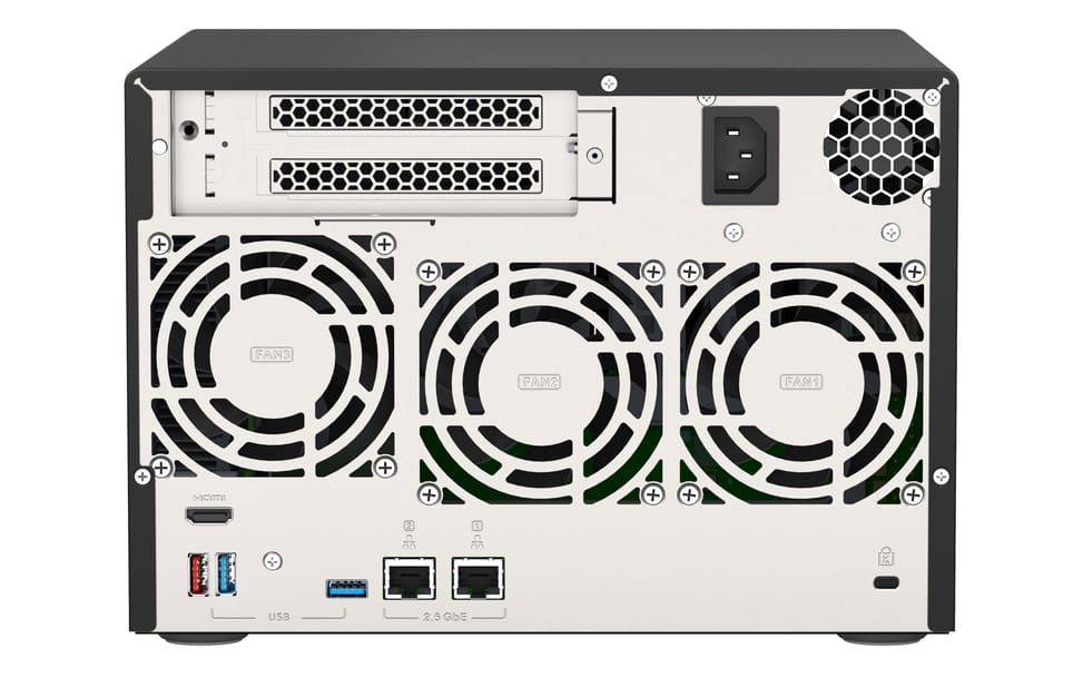 QNAP TVS-675 NAS Tower Ethernet/LAN Noir KX-U6580 (TVS-675-8G) — image 6