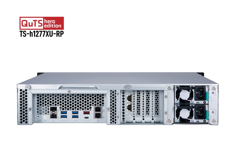 QNAP TS-h1277XU-RP NAS Rack (2 U) Ethernet/LAN Noir, Gris 3700X (TS-H1277XU-RP-3700X-32G) — image 2