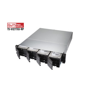 QNAP TS-h1277XU-RP NAS Rack (2 U) Ethernet/LAN Noir, Gris 3700X (TS-H1277XU-RP-3700X-32G)