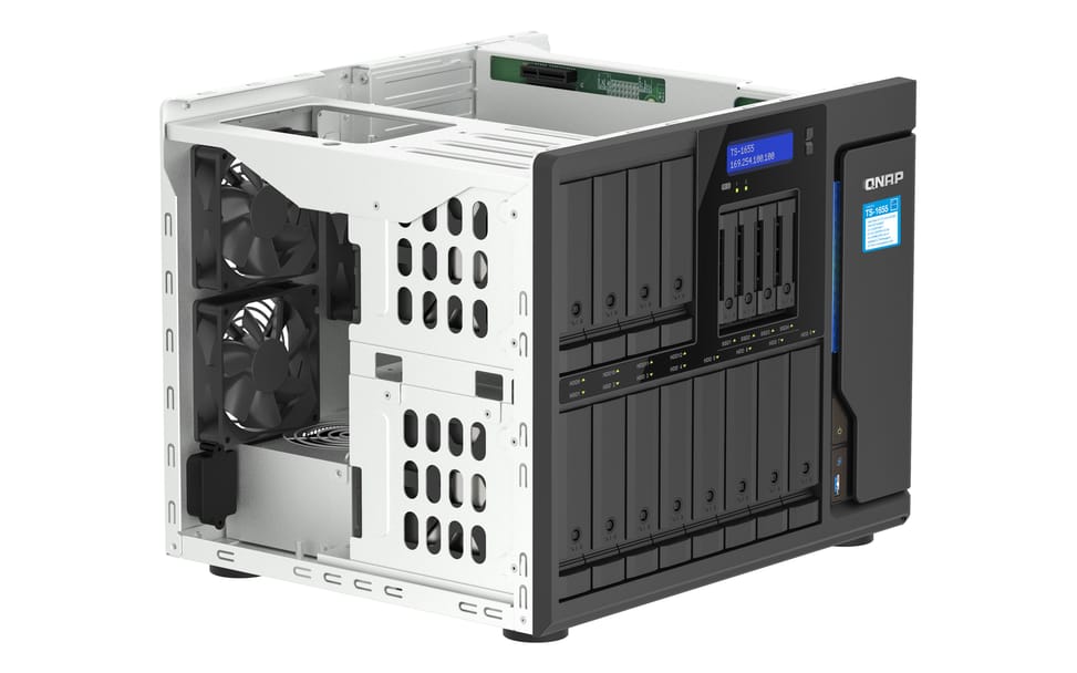 QNAP TS-1655 NAS Tower Ethernet/LAN Noir C5125 (TS-1655-8G) — image 3