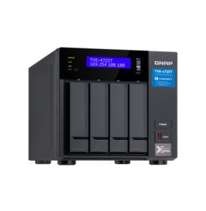 QNAP TVS-472XT NAS Tower Ethernet/LAN Noir (TVS-472XT-PT-4G)