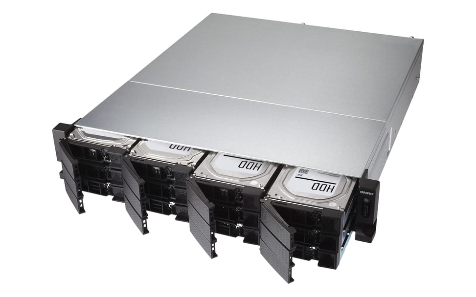 QNAP TS-1283XU-RP NAS Rack (2 U) Ethernet/LAN Noir E-2124 (TS-1283XU-RP-E2124-8G) — image 2