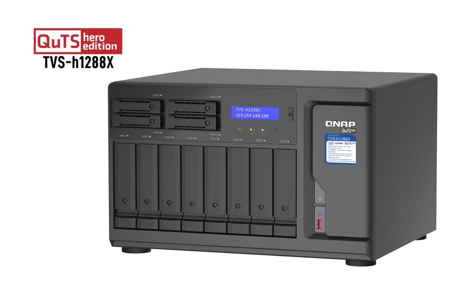 QNAP TVS-h1288X NAS Tower Ethernet/LAN Noir W-1250 (TVS-H1288X-W1250-16G) — image 5