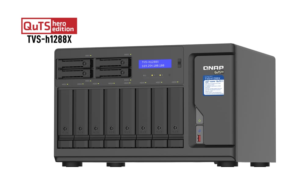 QNAP TVS-h1288X NAS Tower Ethernet/LAN Noir W-1250 (TVS-H1288X-W1250-16G) — image 6