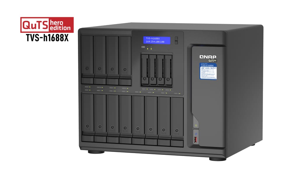 QNAP TVS-h1688X NAS Tower Ethernet/LAN Noir W-1250 (TVS-H1688X-W1250-32G) — image 5