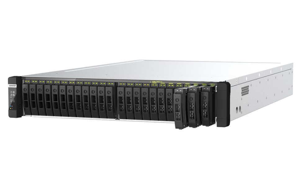 QNAP TDS-h2489FU Serveur de stockage Rack (2 U) Ethernet/LAN Noir, Argent 4309Y (TDS-H2489FU-4309Y-64G) — image 2