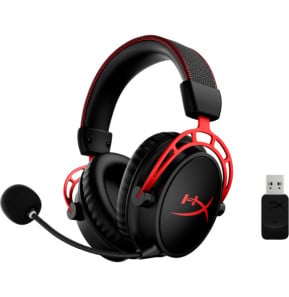 HyperX Casque gaming sans fil Cloud Alpha (noir-rouge) Casque gaming sans fil HyperX Cloud Alpha (noir-rouge)  (4P5D4AA)