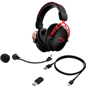 HyperX Casque gaming sans fil Cloud Alpha (noir-rouge) Casque gaming sans fil HyperX Cloud Alpha (noir-rouge)  (4P5D4AA)