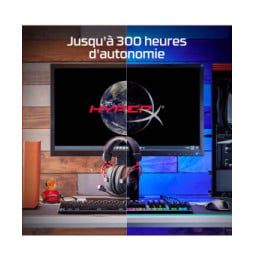 HyperX Casque gaming sans fil Cloud Alpha (noir-rouge) Casque gaming sans fil HyperX Cloud Alpha (noir-rouge)  (4P5D4AA)