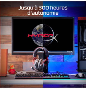 HyperX Casque gaming sans fil Cloud Alpha (noir-rouge) Casque gaming sans fil HyperX Cloud Alpha (noir-rouge)  (4P5D4AA)