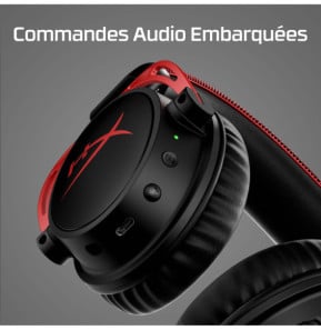 HyperX Casque gaming sans fil Cloud Alpha (noir-rouge) Casque gaming sans fil HyperX Cloud Alpha (noir-rouge)  (4P5D4AA)