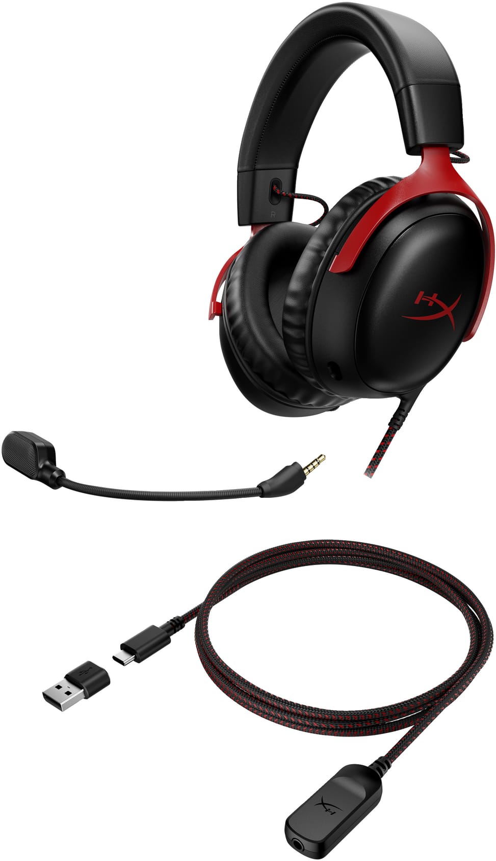 HyperX Cloud III — Casque de jeu (noir/rouge) HyperX Cloud III — Casque de jeu (noir/rouge)  (727A9AA) — image 6