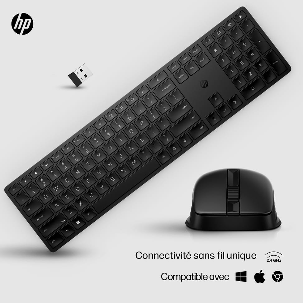 HP Ensemble clavier et souris sans fil 650 Ensemble clavier et souris sans fil HP 650  (4R013AA) — image 5