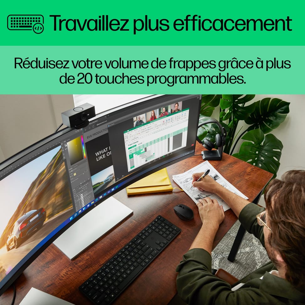 HP Ensemble clavier et souris sans fil 650 Ensemble clavier et souris sans fil HP 650  (4R013AA) — image 10