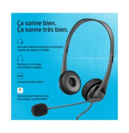 HP Casque stéréo USB G2 Casque stéréo USB HP G2  (428K6AA)